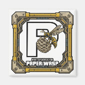 P is for Paper Wasp – GTA Style ABC Learning マグネット (正面)
