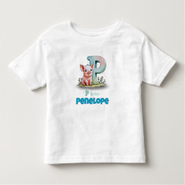 P is for Penelope - Personalized Toddler T-Shirt トドラーTシャツ