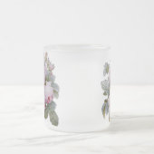 P.J. Redouteブルボンのばら色の花束 フロストグラスマグカップ (中央)