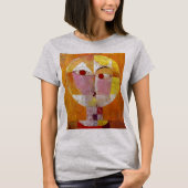 P. Klee Senecioの絵画抽象芸術・アート・ライト・スチール Tシャツ (正面)