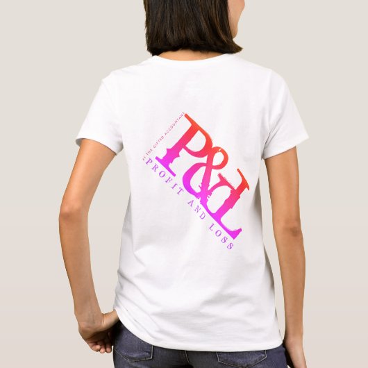 「P&L」 Tシャツ (裏面)