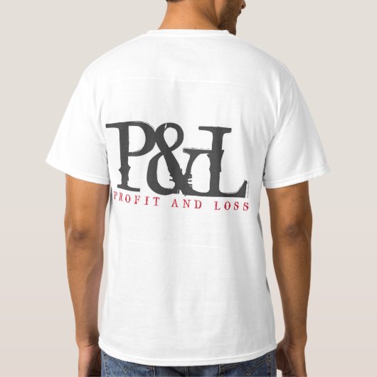 "P&L" Tシャツ (裏面)