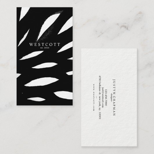 P L U M E 名刺 (正面/裏面)