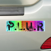 P.L.U.R バンパーステッカー (車上)
