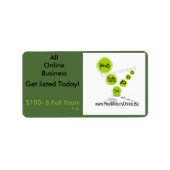 P.M.O.のラ広告ベル ラベル (正面)