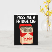 P Me A Fridge Cig Funny Fridge Cig Men Women  カード (黄色い花)