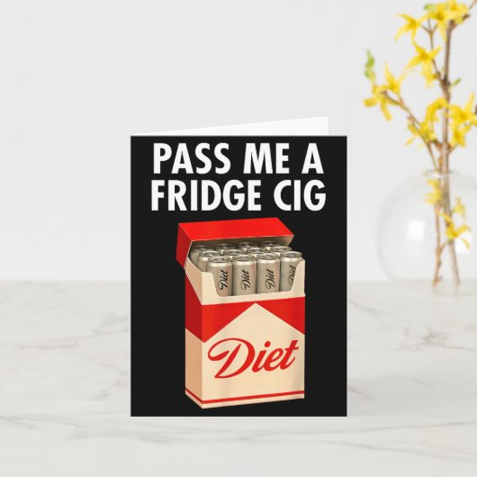 P Me A Fridge Cig Funny Fridge Cig Men Women カード (黄色い花)