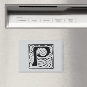 P Monogramm schwarz マグネット (インサイチュ (食洗機))
