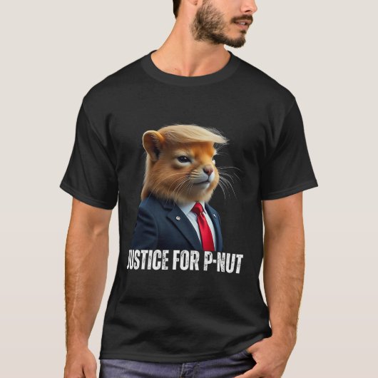 P-NutのためのトランプPeanut Trのためのリス正義 Tシャツ (正面)