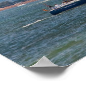 P&Oクルーズ船アルカディア離れズイングランド ポスター (角)