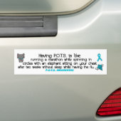 P.O.T.S.を持つことは… バンパーステッカー (車上)