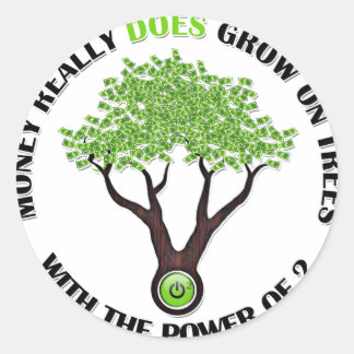 P of 2マネーツリーステッカー ラウンドシール