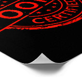 P Pular Slang Quote Valentines Certified Oki  ポスター (角)