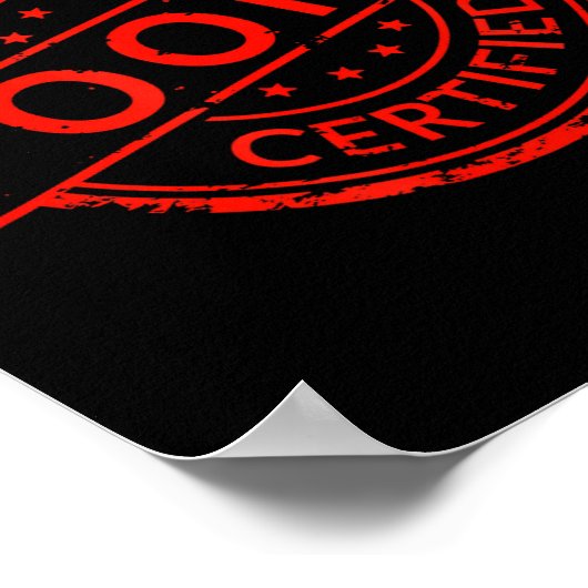 P Pular Slang Quote Valentines Certified Oki ポスター (角)