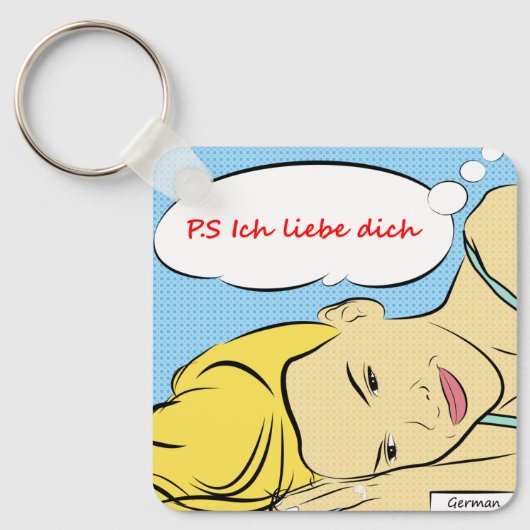 P.S ich liebe dich Keychain キーホルダー (正面)