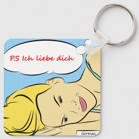 P.S ich liebe dich Keychain キーホルダー (裏面)
