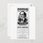 P.T.バーナムの旅行ミュージアム素晴らしメンガリー ポストカード (正面/裏面)