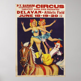 P.T. Barnum Centennial Circusポスター ポスター