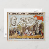 P.T. Barnum Showはがき ポストカード (正面/裏面)