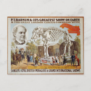 P.T. Barnum Showはがき ポストカード