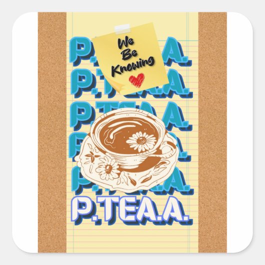 P-Tea-Aスタンプ スクエアシール (正面)