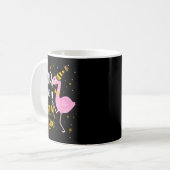 P The Champagne It's New Year! Funny Flamingo Drin コーヒーマグカップ (正面左)