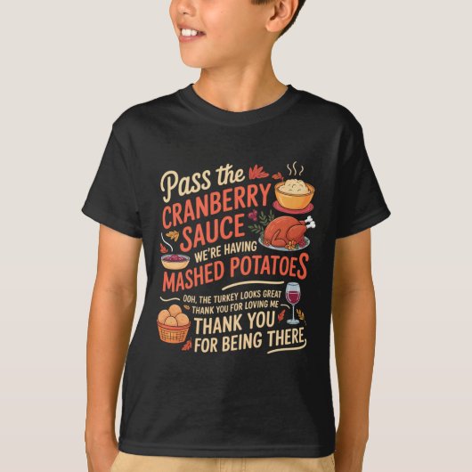 P The Cranberry Sauce Funny Thanksgiving Long Slee Tシャツ (正面)