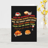 P The Cranberry Sauce Mashed Tatoes Funny Thanksgi カード (黄色い花)