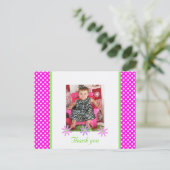 P&Wポルカドット:写真:ありがとうはがき ポストカード (スタンド正面)