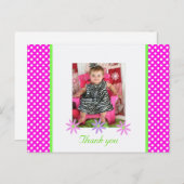 P&Wポルカドット:写真:ありがとうはがき ポストカード (正面/裏面)