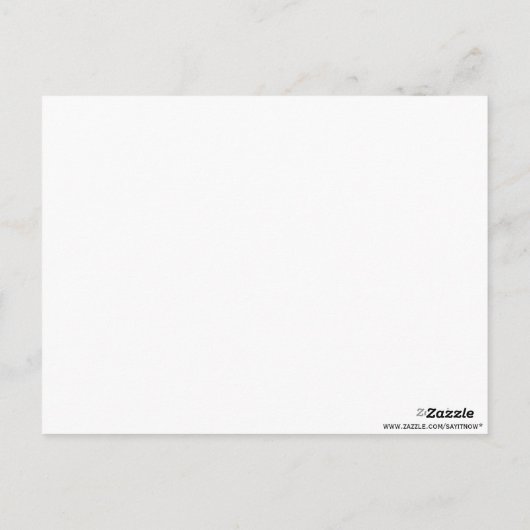 P&Wポルカドット：写真：ありがとうはがき ポストカード (裏面)