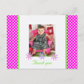 P&Wポルカドット：写真：ありがとうはがき ポストカード (正面)