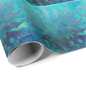 © P Wherrellのイルカの円のデジタル絵画 ラッピングペーパー (ロールコーナー)