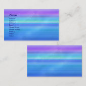 © P Wherrellのスタイリッシュで粋なピンクの青い縞は主演します 名刺 (正面/裏面)