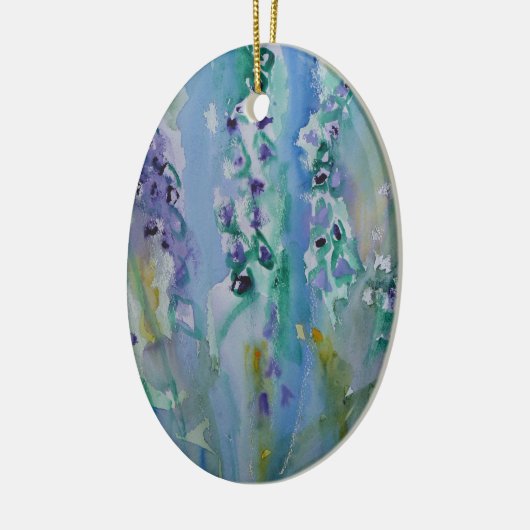 © P Wherrellのスタイリッシュで粋な印象派のbluebell セラミックオーナメント (左)