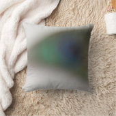 © P Wherrellの同世代の人の抽象芸術の孔雀の顔 クッション (ブランケット)