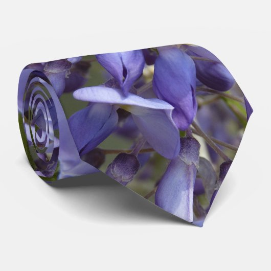 © P Wherrellの紫色の藤の芸術の写真 ネクタイ (ロール)