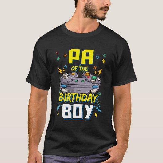 Paのパパビデオゲーマーピー Tシャツ (正面)