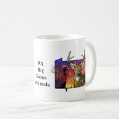 PAのビッグ・ゲーム動物 コーヒーマグカップ (正面右)