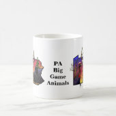 PAのビッグ・ゲーム動物 コーヒーマグカップ (中央)
