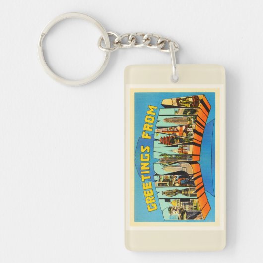 PAのヴィンテージ旅行記念品ペンシルバニア州 キーホルダー (正面)