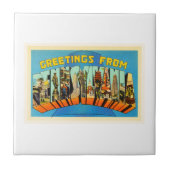 PAのヴィンテージ旅行記念品ペンシルバニア州 タイル (正面)