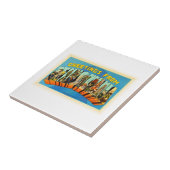 PAのヴィンテージ旅行記念品ペンシルバニア州 タイル (側面)