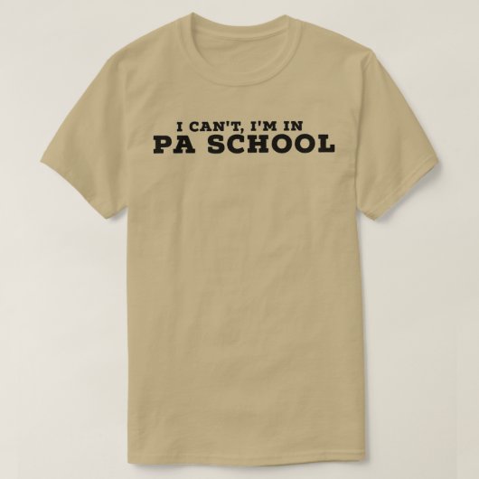 PAの医師助手の学生には入らない Tシャツ (デザイン正面)