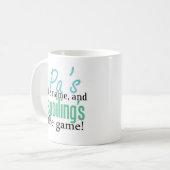 Paの名前およびゲームをだめにすること! コーヒーマグカップ (正面左)