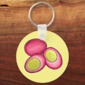 PAオランダ食品漬け懸命ゆで赤ビート卵 キーホルダー (正面)
