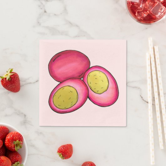 PAオランダ食品漬け懸命ゆで赤ビート卵 スタンダードカクテルナプキン (インサイチュ)