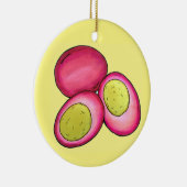 PAオランダ食品漬け懸命ゆで赤ビート卵 セラミックオーナメント (右)