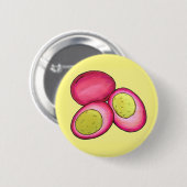 PAオランダ食品漬け懸命ゆで赤ビート卵 缶バッジ (正面&裏面)