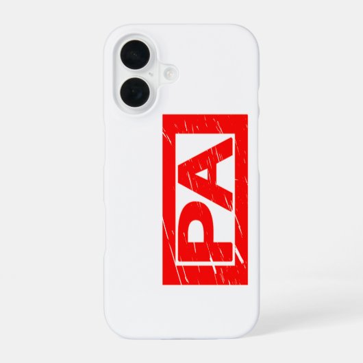 Paスタンプ iPhone 16ケース (裏面)